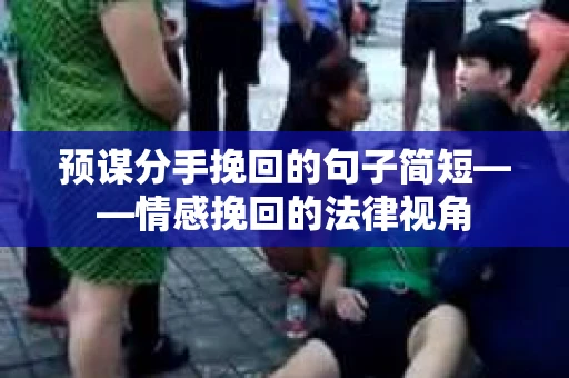 预谋分手挽回的句子简短——情感挽回的法律视角