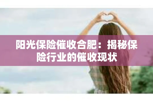 阳光保险催收合肥：揭秘保险行业的催收现状