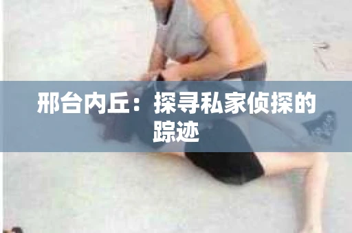 邢台内丘：探寻私家侦探的踪迹