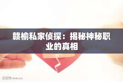 赣榆私家侦探：揭秘神秘职业的真相