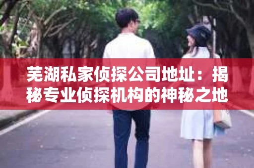 芜湖私家侦探公司地址：揭秘专业侦探机构的神秘之地