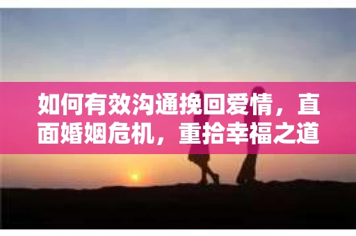 如何有效沟通挽回爱情，直面婚姻危机，重拾幸福之道